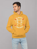 Unisex Graphic Happy Skeletons Hoodie Men's