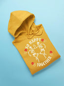 Unisex Graphic Happy Skeletons Hoodie Men's