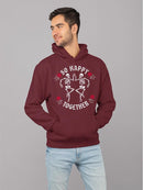 Unisex Graphic Happy Skeletons Hoodie Men's