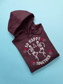 Unisex Graphic Happy Skeletons Hoodie Men's