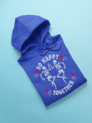 Unisex Graphic Happy Skeletons Hoodie Men's