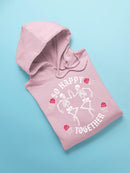 Unisex Graphic Happy Skeletons Hoodie Women's