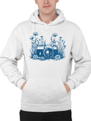 Floral Camera Artistic Apparel  Hoodie Men's