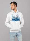 Floral Camera Artistic Apparel  Hoodie Men's