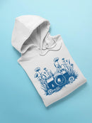 Floral Camera Artistic Apparel  Hoodie Men's