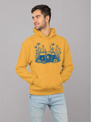 Floral Camera Artistic Apparel  Hoodie Men's