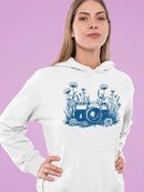 Floral Camera Artistic Apparel  Hoodie Women's