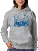 Floral Camera Artistic Apparel  Hoodie Women's