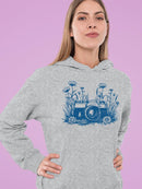 Floral Camera Artistic Apparel  Hoodie Women's