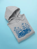 Floral Camera Artistic Apparel  Hoodie Women's