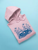 Floral Camera Artistic Apparel  Hoodie Women's