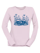 Floral Camera Artistic Apparel  Long Sleeve Women's