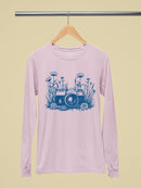 Floral Camera Artistic Apparel  Long Sleeve Women's