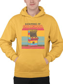 Nostalgic Arcade Graphic Tee Hoodie Men's