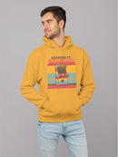 Nostalgic Arcade Graphic Tee Hoodie Men's