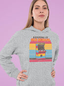 Nostalgic Arcade Graphic Tee Hoodie Women's