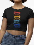 Vintage-Style Women's Tee Crop Tee Women's