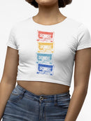 Vintage-Style Women's Tee Crop Tee Women's