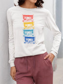 Vintage-Style Women's Tee Long Sleeve Women's