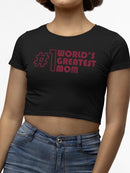 World's Greatest Mom Crop Tee Women's