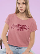 World's Greatest Mom Crop Tee Women's