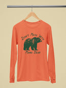Don't Mess With Mama Bear Tee Long Sleeve Women's