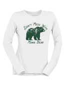 Don't Mess With Mama Bear Tee Long Sleeve Women's