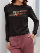 Vintage Mama Graphic Tee Long Sleeve Women's