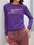 Vintage Mama Graphic Tee Long Sleeve Women's