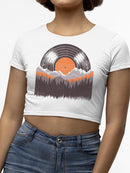 Record Mountains Graphic Tee Crop Tee Women's