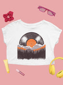 Record Mountains Graphic Tee Crop Tee Women's