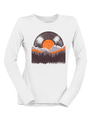 Record Mountains Graphic Tee Long Sleeve Women's