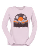 Record Mountains Graphic Tee Long Sleeve Women's
