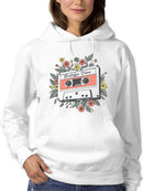 Nostalgic Vibes Graphic Tee Hoodie Women's
