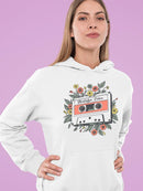 Nostalgic Vibes Graphic Tee Hoodie Women's
