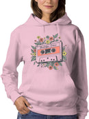 Nostalgic Vibes Graphic Tee Hoodie Women's