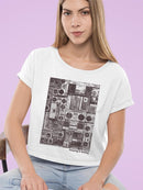 Vintage Mood Top  Crop Tee Women's