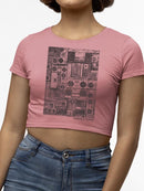 Vintage Mood Top  Crop Tee Women's