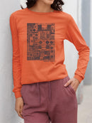 Vintage Mood Top  Long Sleeve Women's