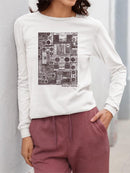 Vintage Mood Top  Long Sleeve Women's