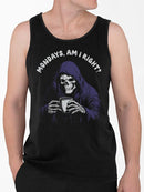 Fun Mondays Skeleton Graphic Tee Tank Top Men's