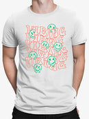 Vibing Smiley Face Graphic Tee T-shirt Men's