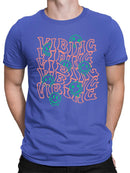 Vibing Smiley Face Graphic Tee T-shirt Color Men's