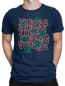 Vibing Smiley Face Graphic Tee T-shirt Color Men's
