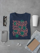 Vibing Smiley Face Graphic Tee T-shirt Color Men's