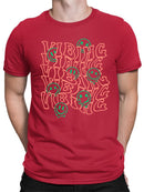 Vibing Smiley Face Graphic Tee T-shirt Color Men's