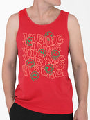 Vibing Smiley Face Graphic Tee Tank Top Men's