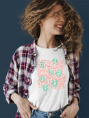 Vibing Smiley Face Graphic Tee T-shirt Women's