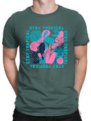 Stay Tropical Graphic Shirt T-shirt Color Men's