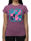 Stay Tropical Graphic Shirt T-shirt Color Women's